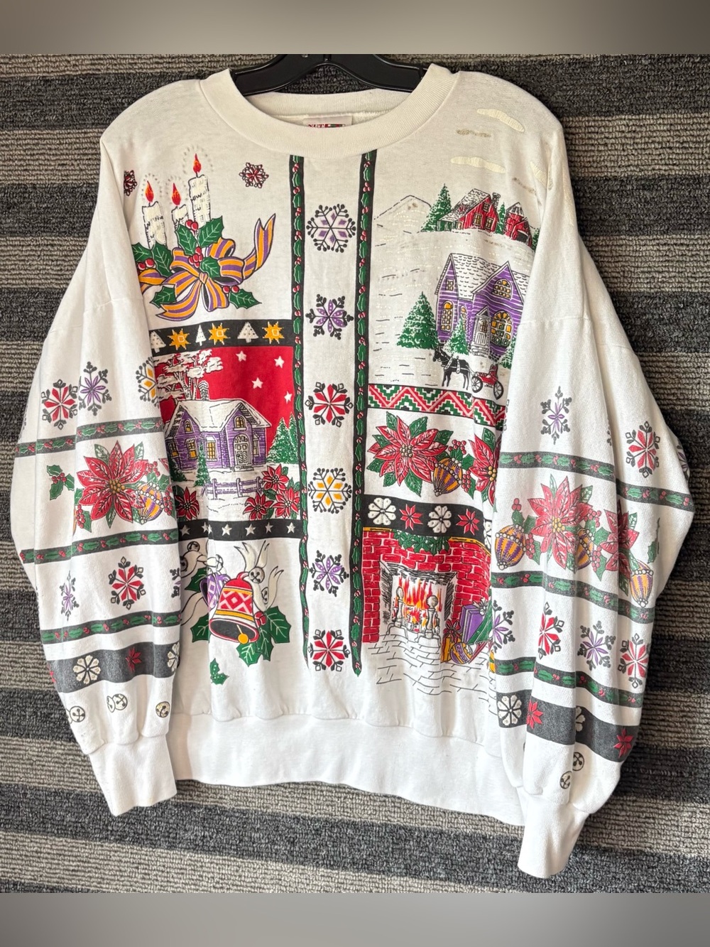 Vintage 90’s Nutcracker Holiday Christmas Graphic Crewneck Sweatshirt Men’s XL